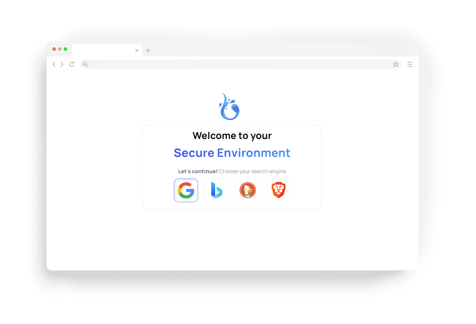 Virtual browser environment background layer